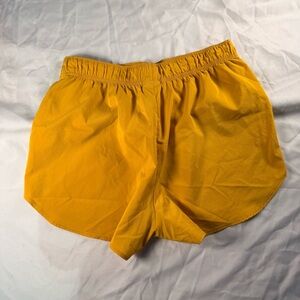 Gymshark Women's Athletic Shorts in Vibrant Yellow